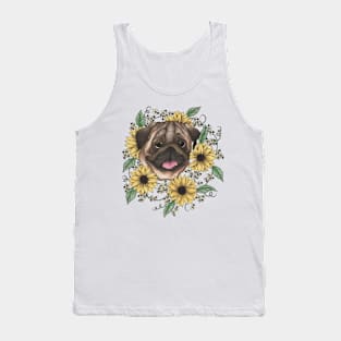 Sunflower Pug Tank Top